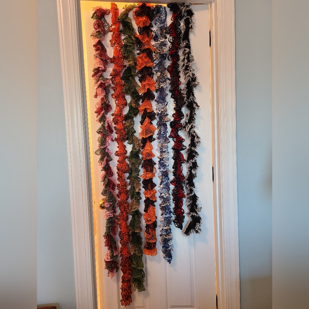 Fashion Handmade Crochet Ruffle Lace Scarf lot